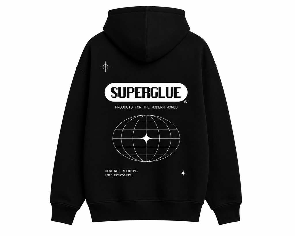 Superglue Hoodie Black