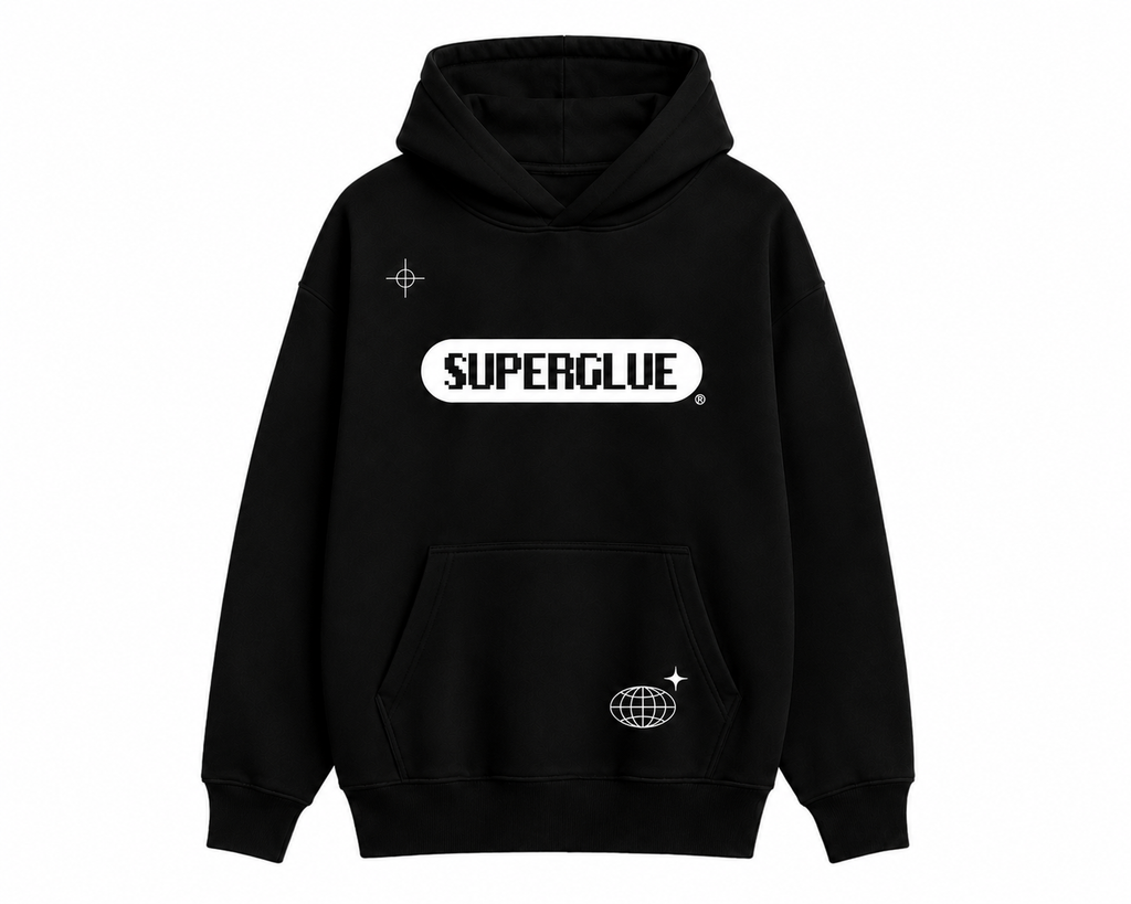 Superglue Hoodie Black